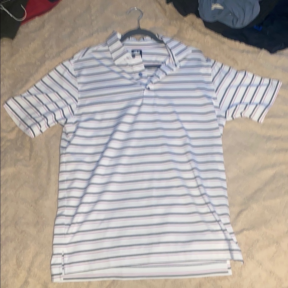 Men’s FootJoy Striped Medium Golf Polo